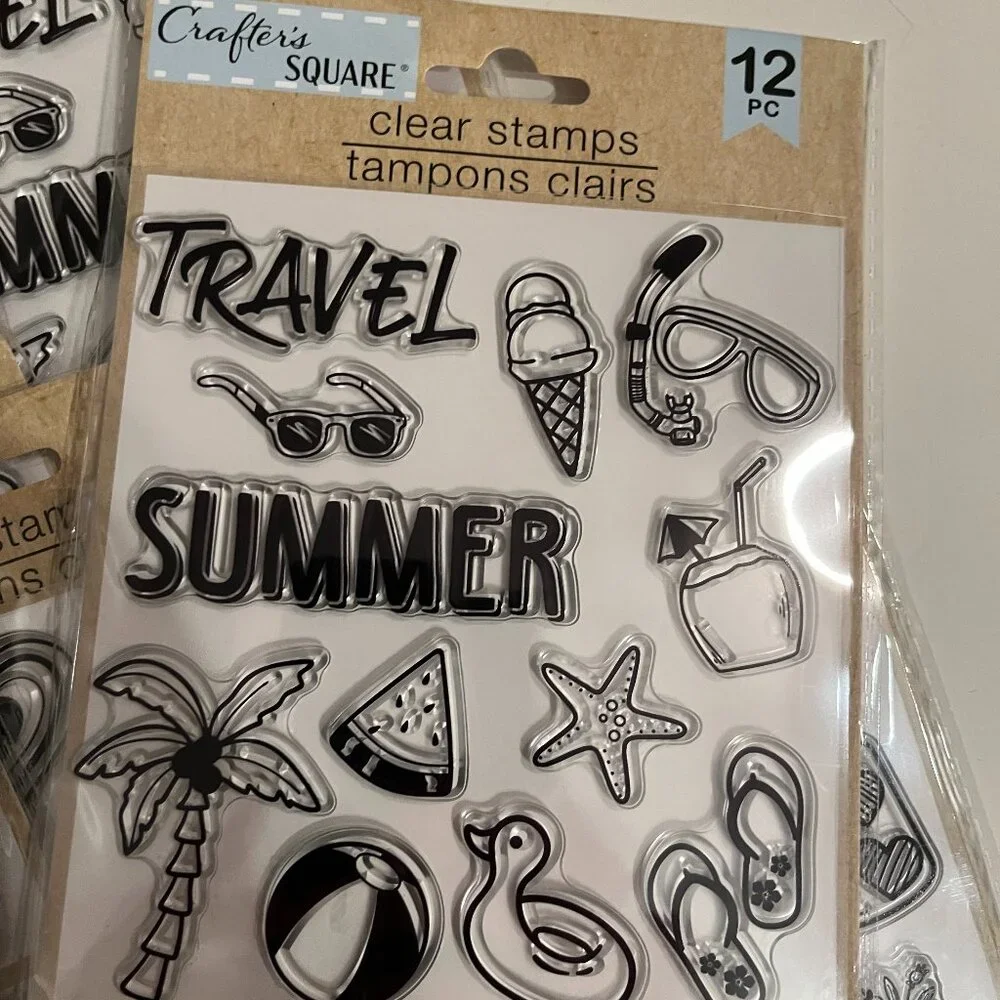 Clear Stamps - Love & Summer Travel‎ Themes (10 packs/5 of each) (NEW)